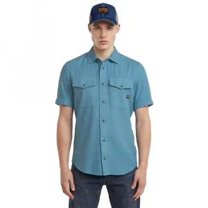 Рубашка с коротким рукавом G-Star Marine Slim, синий