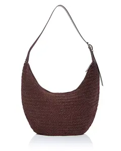 Сумка через плечо Essential Curve из замши Madewell, коричневый