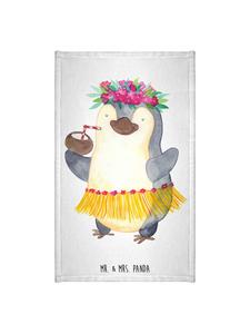 Mr. & Mrs. Panda Полотенце с изображением кокоса и белым пингвином, однотонный дизайн