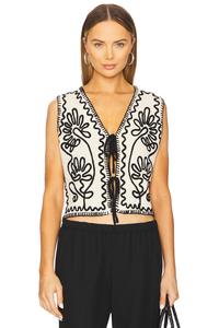 Жилет Maris от Line & Dot, ecru & black