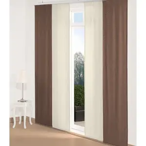 Жалюзи Riccia на липучке, 1 шт., с утяжелительной планкой Wirth, кремовый/золотой