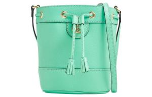 Ophidia Кожаная Сумка Бакет через плечо, Наплечная Сумка Женская Мятно-Зеленая GUCCI