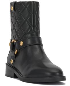 Женские мотоциклетные ботильоны Amais с застежкой-молнией Vince Camuto, Black Leather