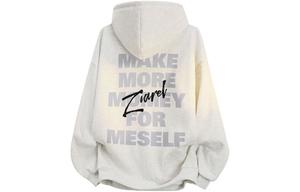 Толстовка Unisex Hooded Moderate Heavyweight ZIAREL, белый heather серый