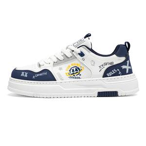 Нескользящие, износостойкие, дышащие низкие детские кроссовки для скейтбординга для подростков Kung Fu partners, синий