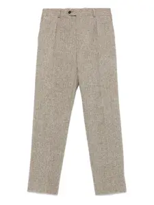 Прямые брюки из вирджинской шерсти FURSAC, коричневый