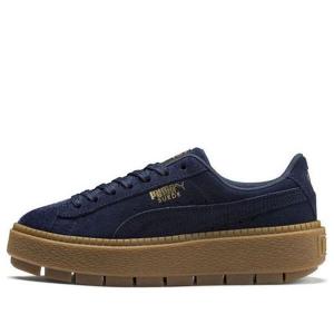 Кроссовки suede platform trace velor 'navy' Puma, синий