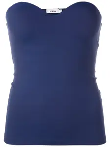 Обтягивающий топ без бретелей Amir Slama, синий