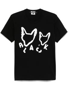 Футболка с принтом Black Comme Des Garçons, черный