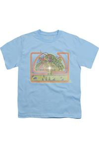 Футболка Atari Classic Centipede с коротким рукавом для детей Gildan, светло-голубой