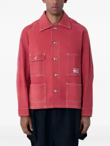 Жакет с накладными карманами в стиле "железнодорожник" STORY mfg., розовый