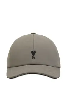 Бейсболка с вышивкой ami de coeur AMI Paris, серый