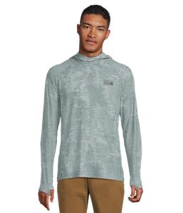 Топ Mountain Hardwear Crater Lake Long Sleeve Hoody, цвет Blue Sage Inked Dyed Print