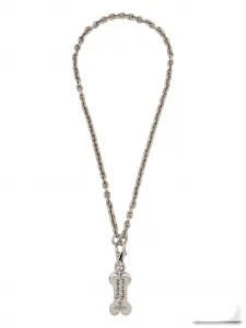 Ожерелье с кулоном из кости Vivienne Westwood, серебристый