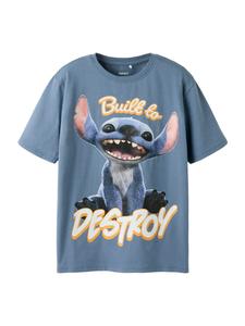 Рубашка NAME IT NKMNILA STITCH, пыльно-синий