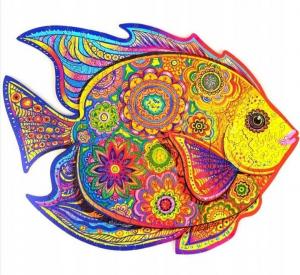 Деревянный пазл для взрослых «Цвета рыбок» Pan i Pani Gadżet