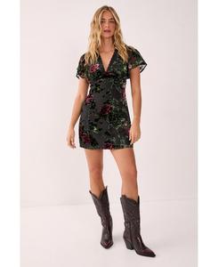 Женское мини-платье с кружевной отделкой и вырезами Nasty Gal, Green