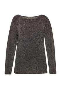 Тонкий вязаный свитер faina Sweater, черный