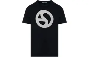 Футболка с принтом логотипа Acne Studios, черная