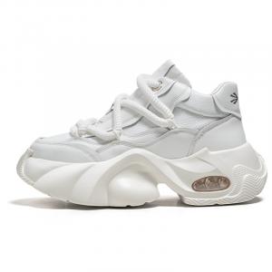 Кроссовки среднего размера с противоскользящей и износостойкой амортизацией, увеличивающие рост, мужские YUZHAOLIN, White