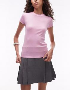 Повседневная футболка Topshop Tall розового цвета