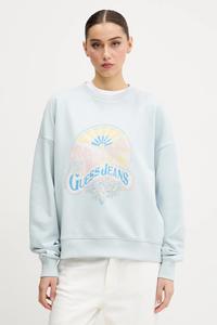 Хлопковая толстовка Guess Jeans, синий