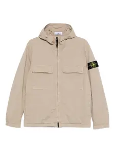 Куртка с капюшоном и карманами Stone Island, нейтральный
