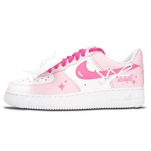 Nike Кроссовки Air Force 1 Air Force 1, розовые, Star Journey, низкие, унисекс, розовые