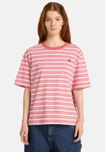 Футболка с коротким рукавом в полоску Timberland, Medium Red