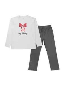 Пижама STACCATO, базальтово-серый/светло-серый