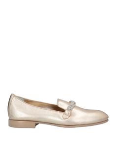 Лоферы Santoni, платиновый