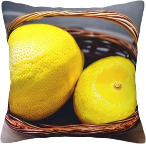 CarXs Подушка-бросок One Basket Lemon двусторонний принт One Basket Lemon