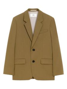 Однобортный пиджак AMI Paris, зеленый