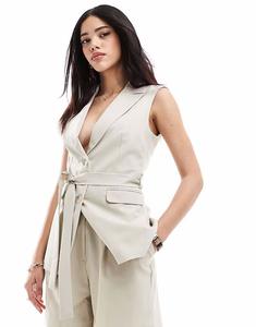 Жилет Coord в каменном цвете Miss Selfridge