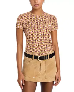 Футболка Ressi с принтом в виде конской уздечки L'Agence, мультиколор