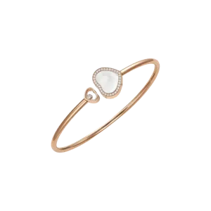 Браслет happy hearts из розового золота с бриллиантами и перламутром 85a074 5300 Chopard