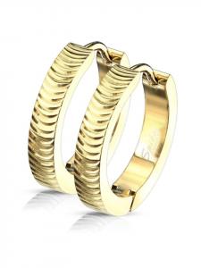 Bungsa Золотые серьги-кольца