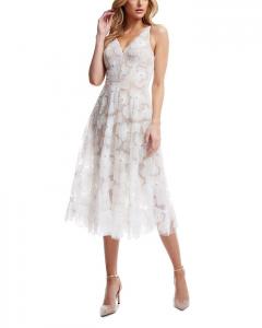 Вышитое платье Блэр Dress the Population, белый