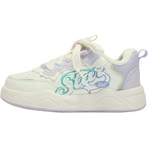 Подростковые скейтерские кроссовки 361°KIDS, белый/розовый/фиолетовый/зеленый