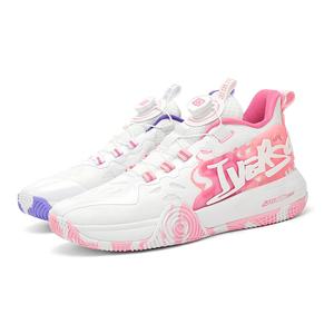 Баскетбольные кроссовки Campaign 1 с амортизацией, поддержкой отскока, износостойкие, дышащие, нескользящие, низкие, унисекс IVERSON, Pink Purple Mismatched