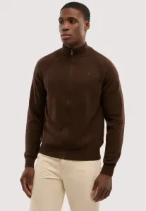 Кардиган с застежкой-молнией и детальной отделкой Trussardi, Marrone