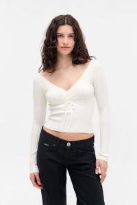 Джемпер BDG Urban Outfitters WRAP TOP, Cream/Off-White