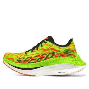 Кроссовки go run speed beast 'green red orange' Skechers, зеленый