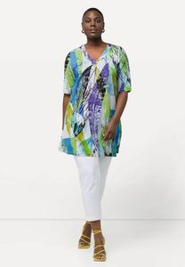 Туника PRINT SHORT SLEEVE  Ulla Popken, зеленый