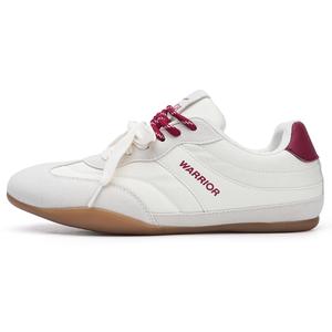 Нескользящие, износостойкие, дышащие низкие повседневные туфли для женщин WARRIOR, Beige Red