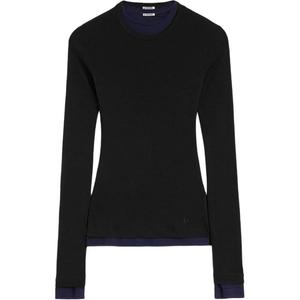 Футболка из шерсти JIL SANDER, черный