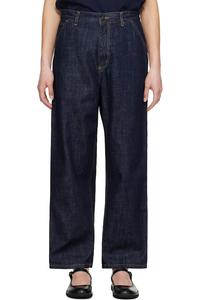 Джинсы Brandon с прострочкой на одном колене Carhartt Work In Progress, синий