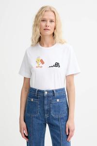 Хлопковая футболка Lacin Munthe, белый