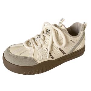 City camel Женские низкие скейтерские кеды бежевые, цвет Beige