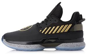 Баскетбольные кроссовки WOW 7 мужские низкие черные/золотые Lining